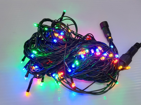 100顆LED星星燈／四彩-無跳機帶尾插可串接